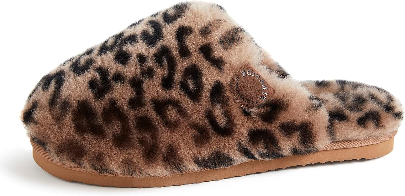 Fireside by Dearfoams womens Shelly Beach All Over Genuine Shearling Easy on/Off Scuff | Amazon (US)