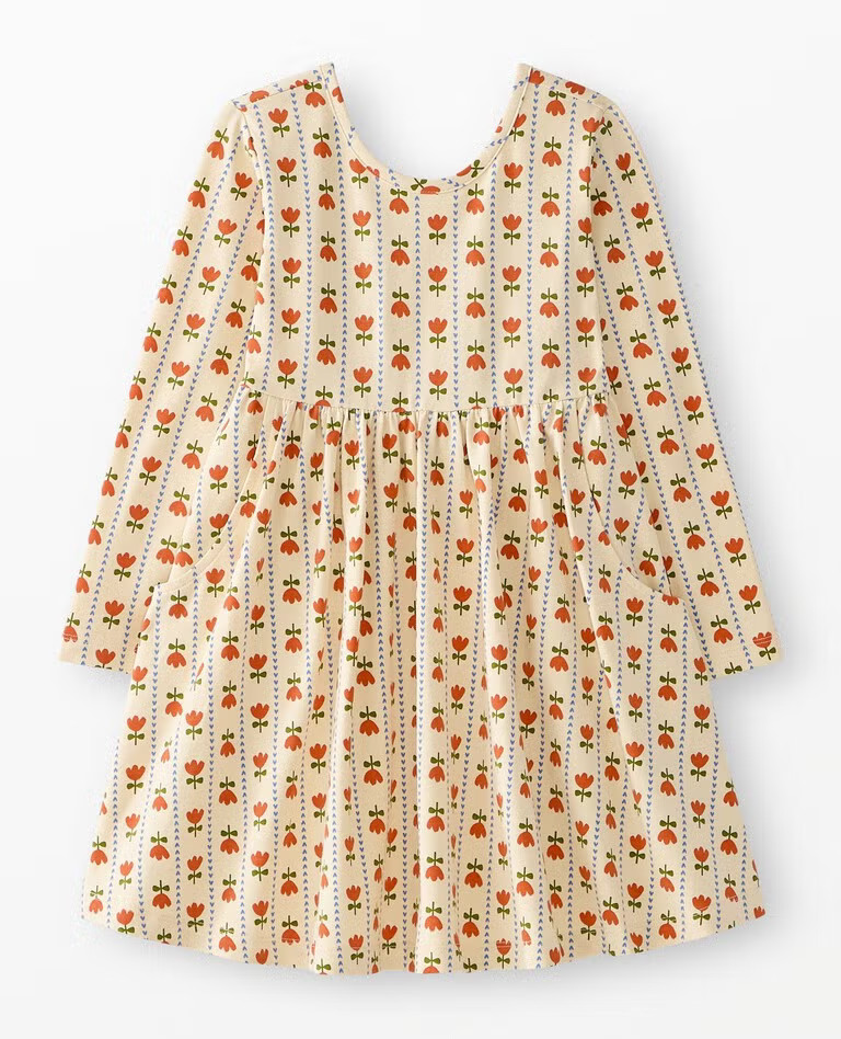 Long Sleeve Skater Dress with Pockets | Hanna Andersson