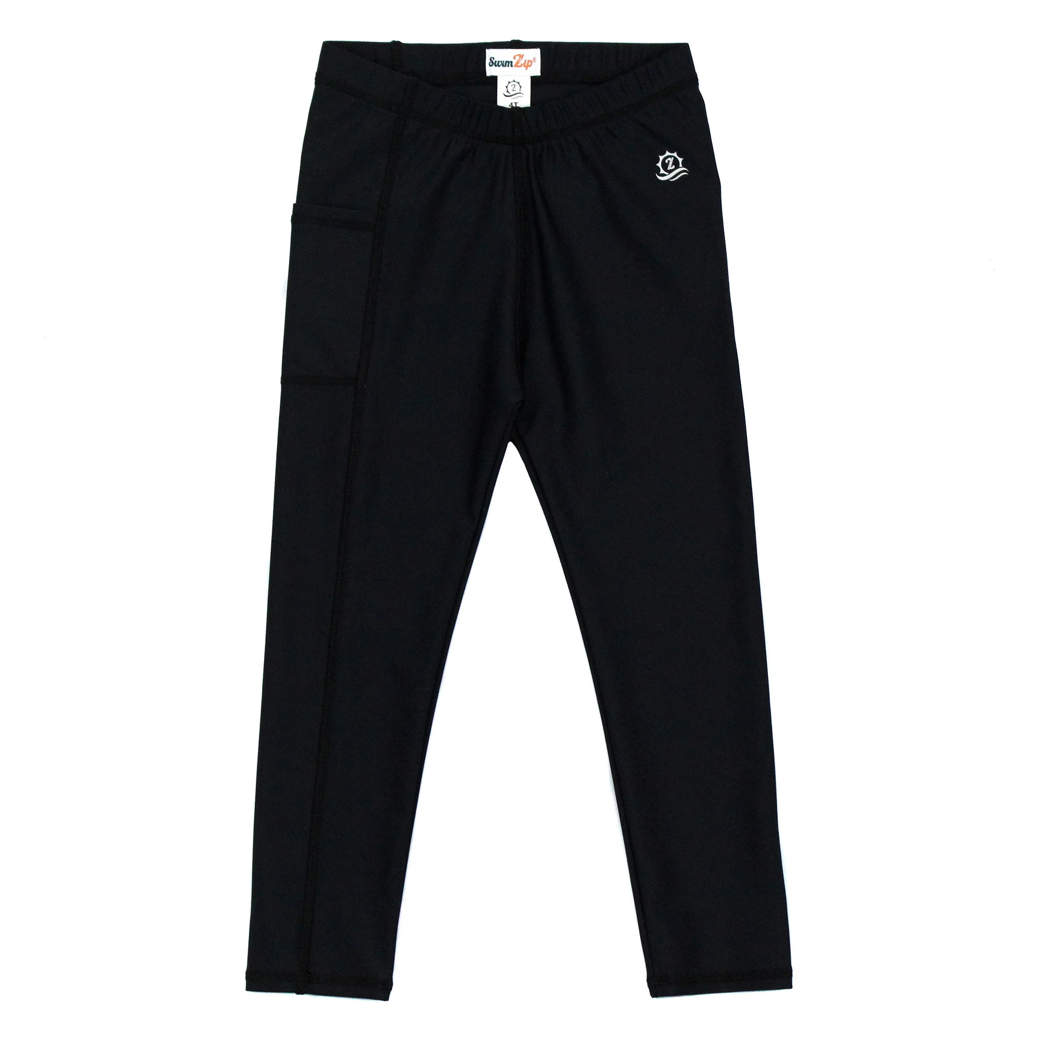 Kids Swim Pants | "Black" | SwimZip