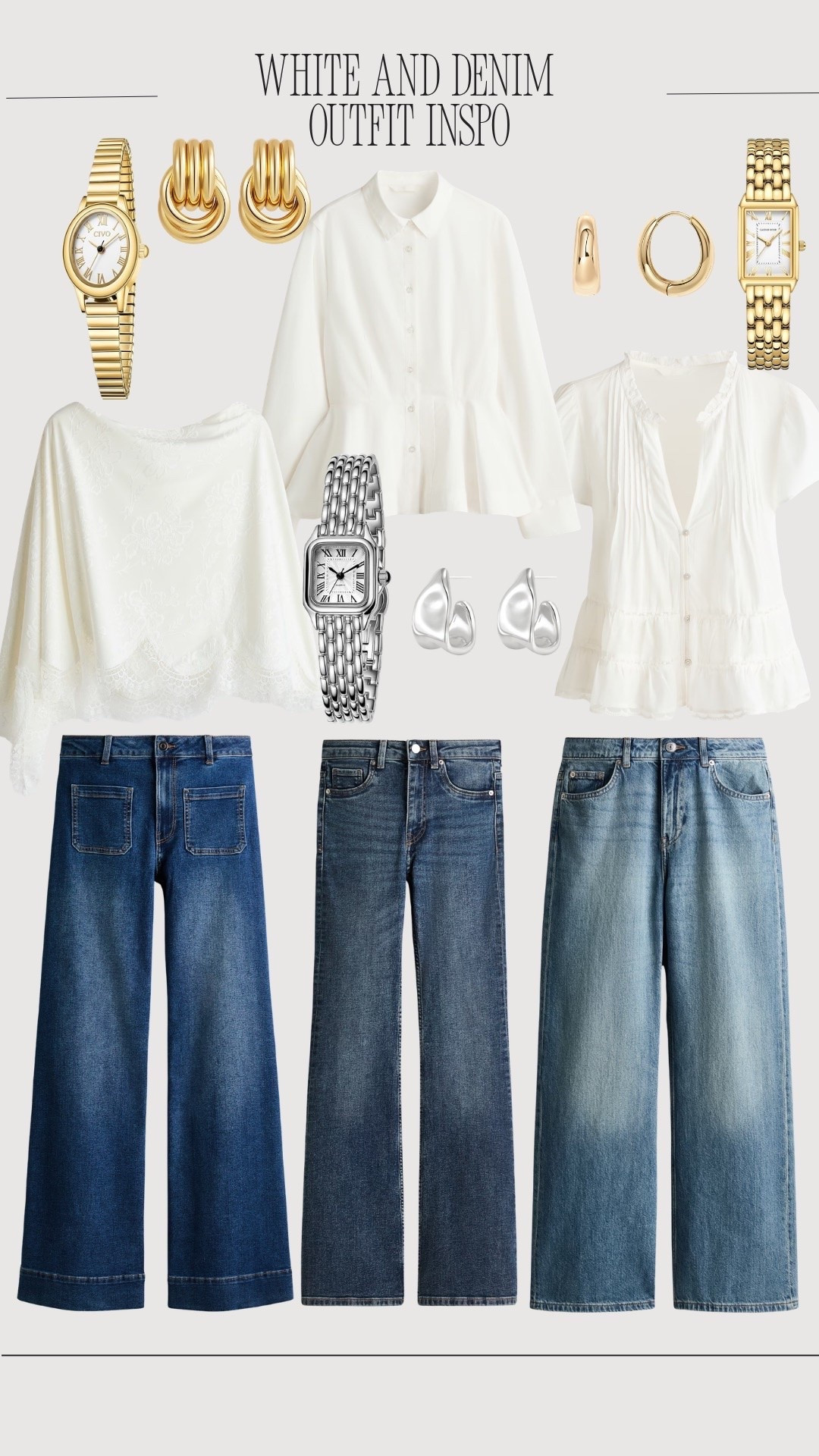 White denim outfit inspo

#LTKootd #LTKgrwm #LTKdayinmylife