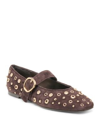DV by Dolce Vita Women's Mella Suede Studded Mary Jane Flats | Bloomingdale's (US)