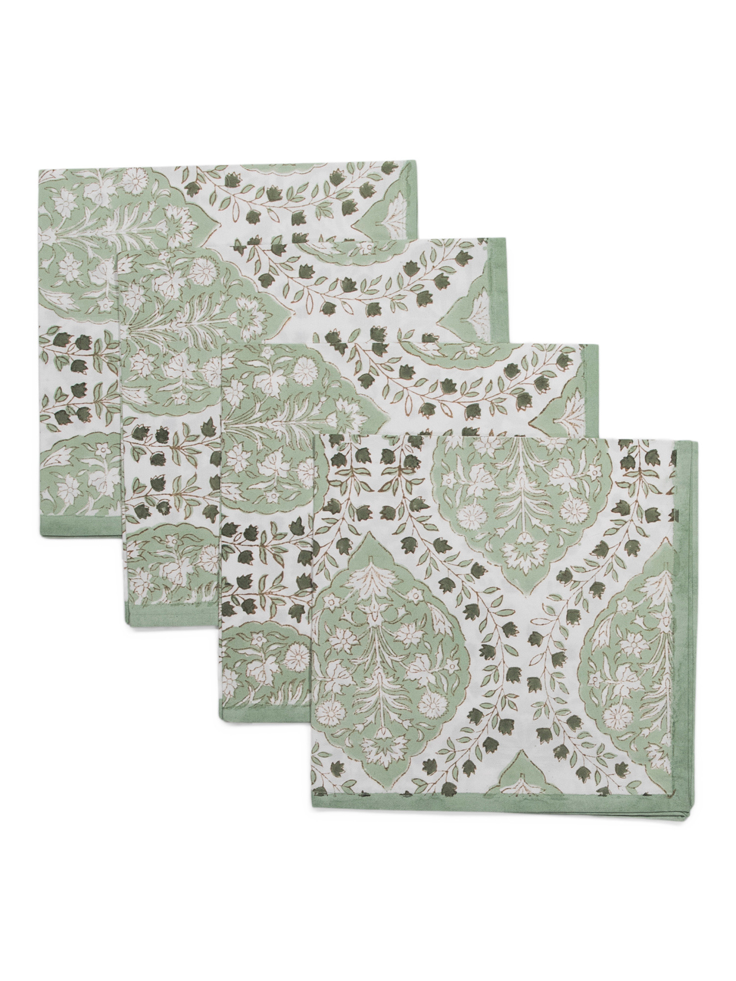 Set Of 4 Cotton Tripolia Gate Napkins | TJ Maxx