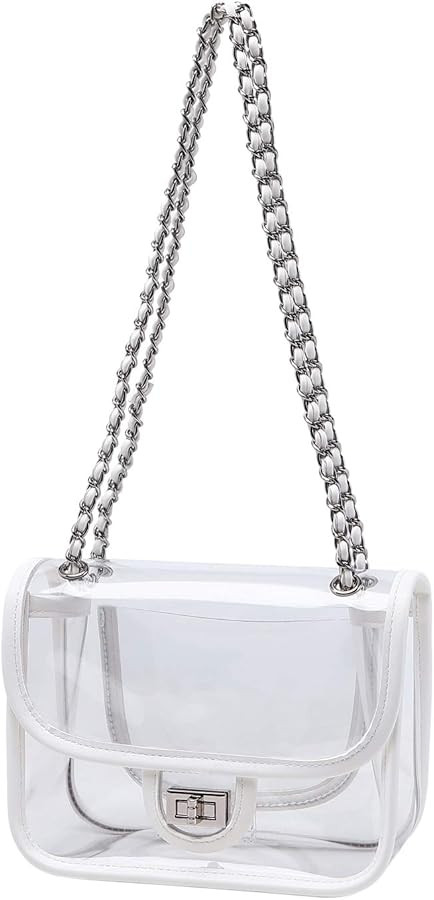 Womens Clear Purse Handbag See Through Bag | Amazon (US)