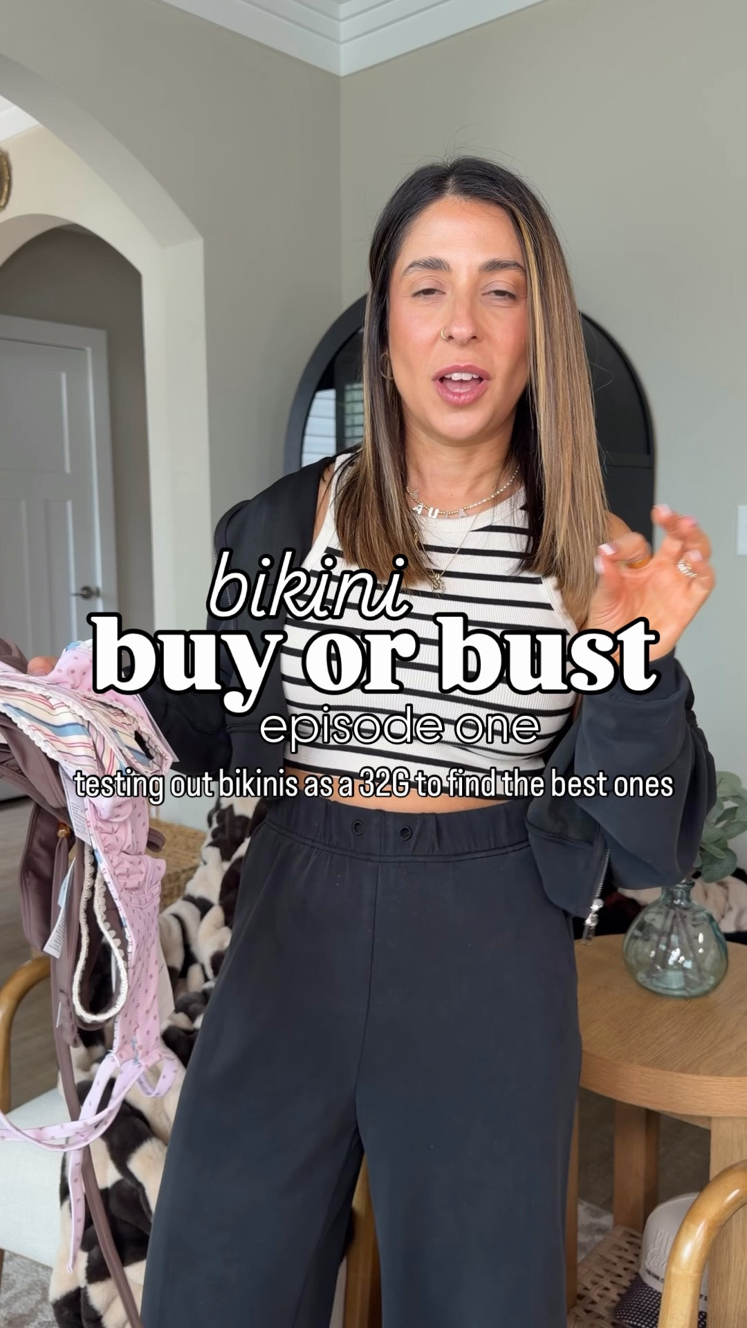 Abercrombie curve swim. In a size small curve in tops at a 32G cup

#LTKPetite #LTKSwim #LTKSaleAlert