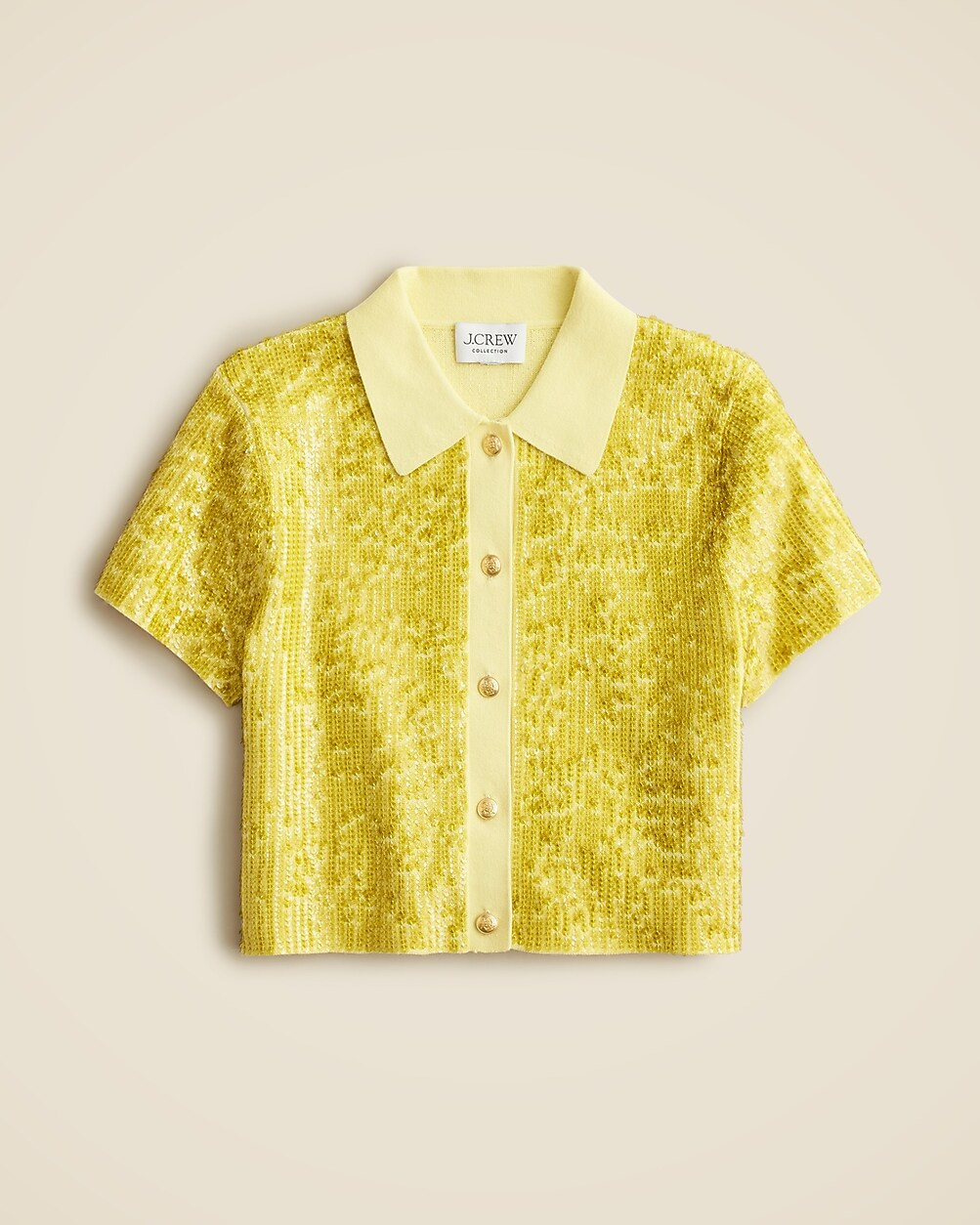 Collection cropped sequin shirt | J. Crew US