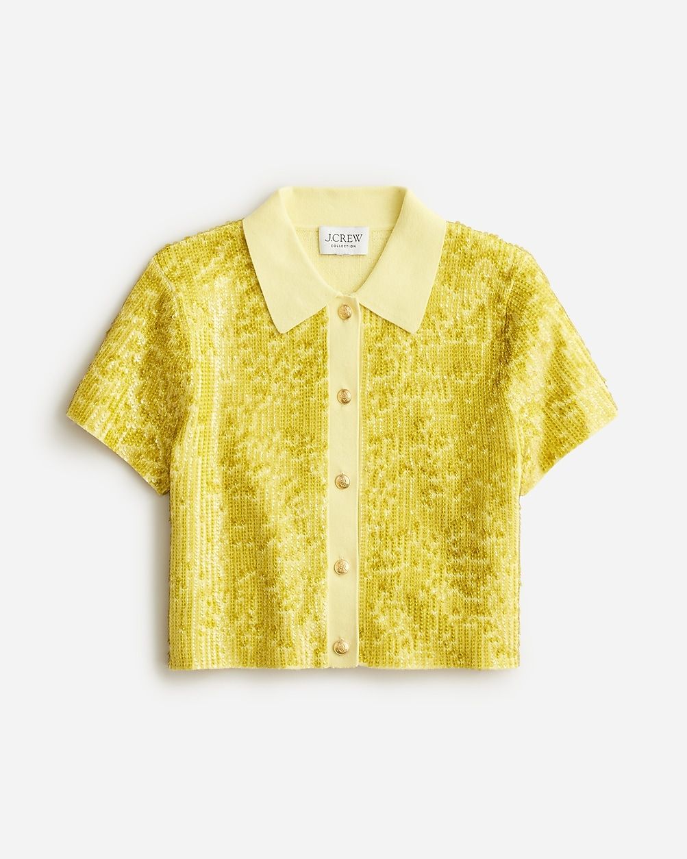 Collection cropped sequin shirt | J.Crew US