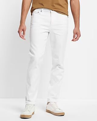 Slim White Hyper Stretch Jeans, Men's Size:W30 L32 | Express