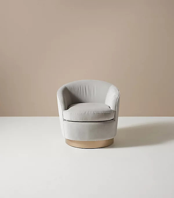 Claudia Petite Swivel Chair | Anthropologie (US)