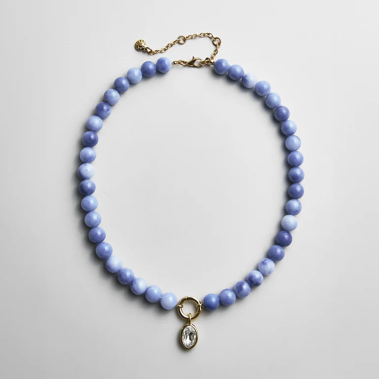 Janette Beaded Ring Necklace - Sodalite | BaubleBar