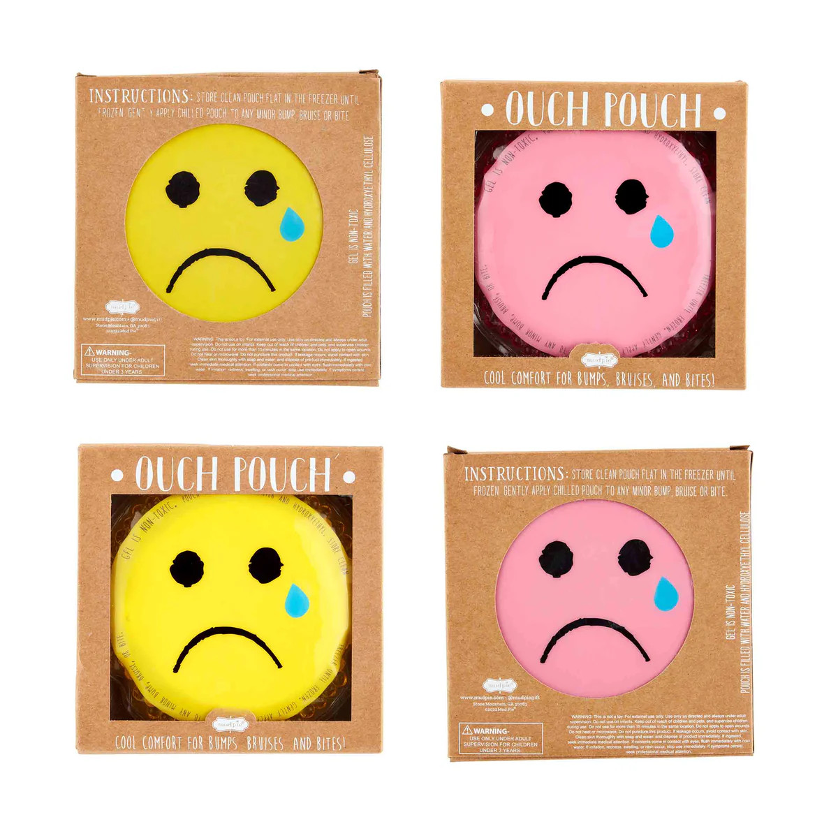 Emotion Face Ouch Pouch Sets | Classic Whimsy