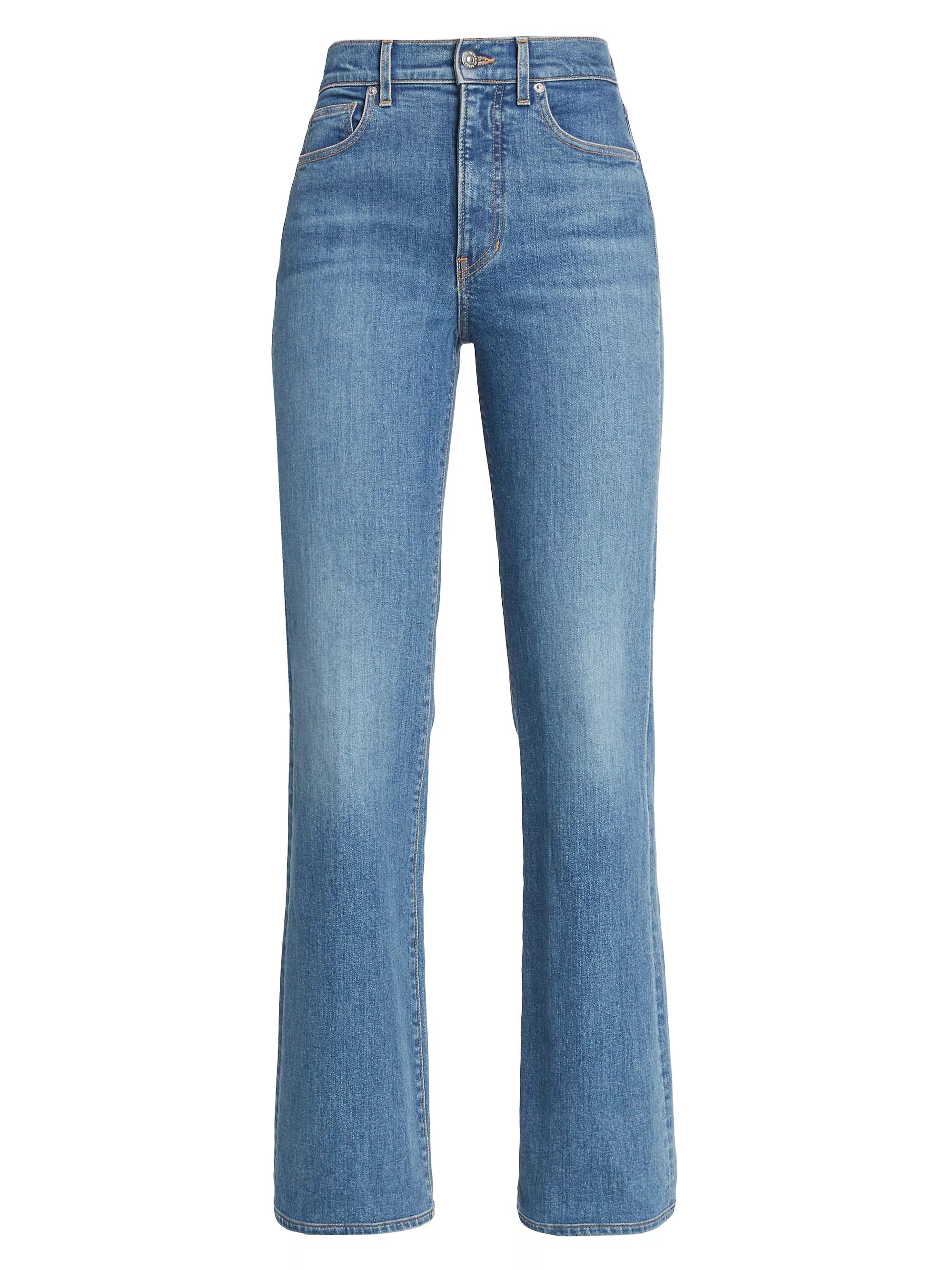 Crosbie High-Rise Slim Straight-Leg Jeans | Saks Fifth Avenue