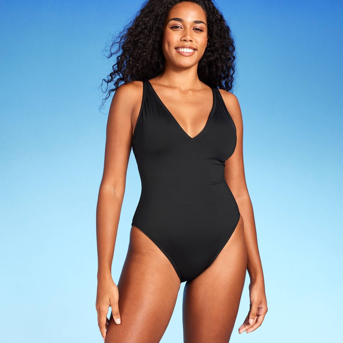 Women's Shaping Plunge High Leg One Piece Swimsuit - Shade & Shore™ | Target
