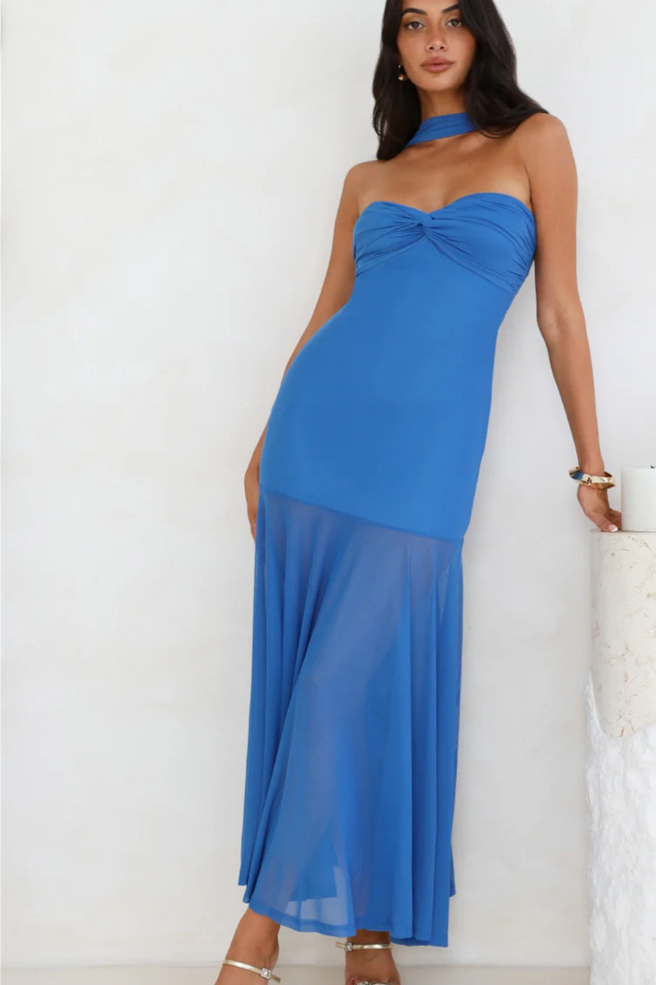 EAST COAST EDGE MESH MAXI DRESS BLUE

#LTKWedding