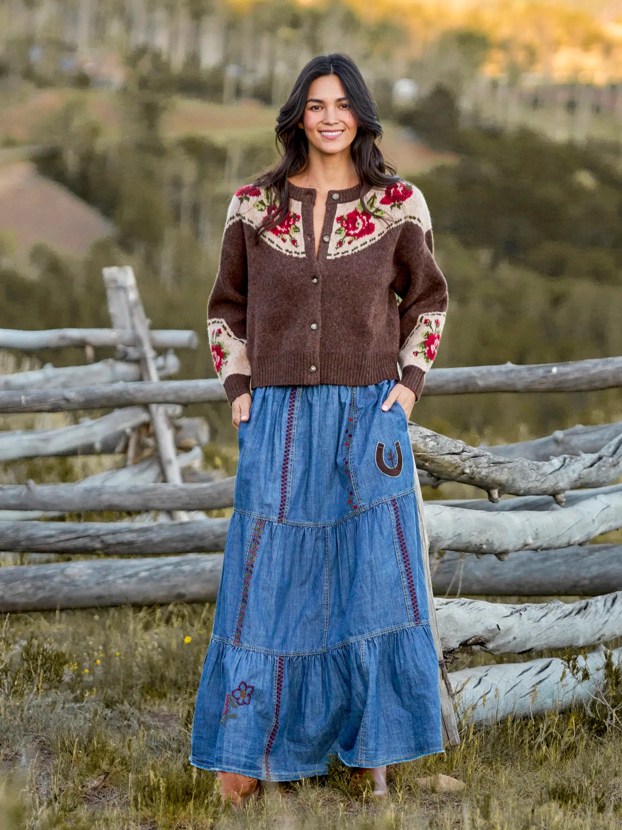 Jacquard Button Front Cardigan Sweater | Natural Life