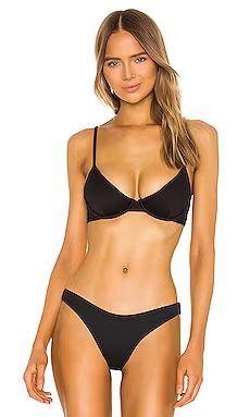 BEACH RIOT Camilla Bikini Top in Black from Revolve.com | Revolve Clothing (Global)