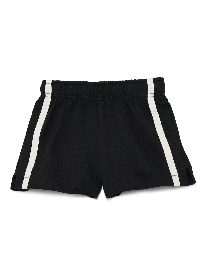 Wonder Nation Baby Boy French Terry Taped Shorts, Sizes 0-24 Months | Walmart (US)