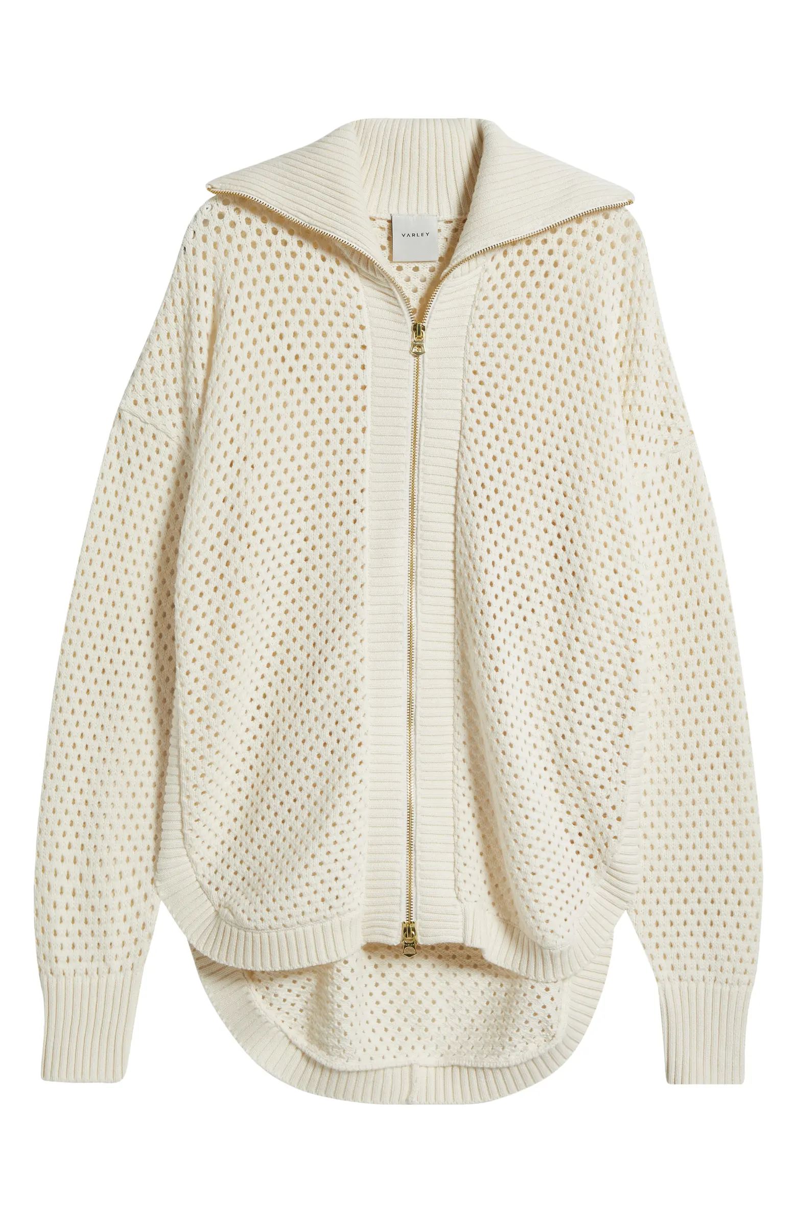 Varley Finn Longline Knit Jacket | Nordstrom | Nordstrom