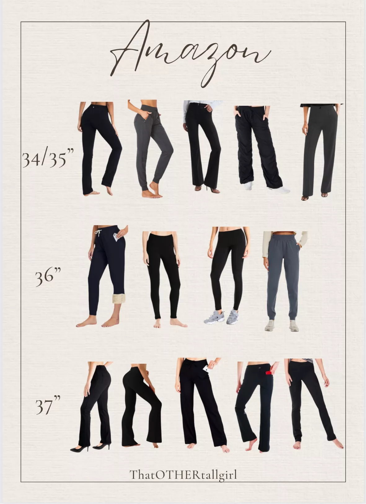 Yogipace,5 Pockets,Tall Womens 31/34/36 Extra Long Yoga