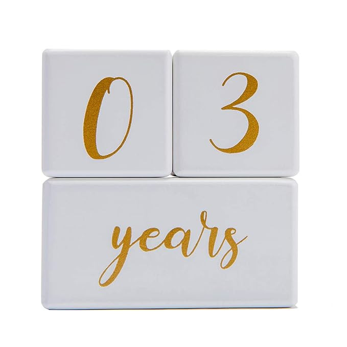 Wooden Milestone Blocks, Solid Natural Wood Baby Monthly Milestone Age Blocks with Days Weeks Mon... | Amazon (US)