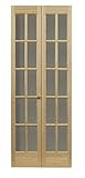 LTL Home Products 852728 Traditional French Divided Glass Interior Bifold Solid Wood Door, 32"X80",  | Amazon (US)