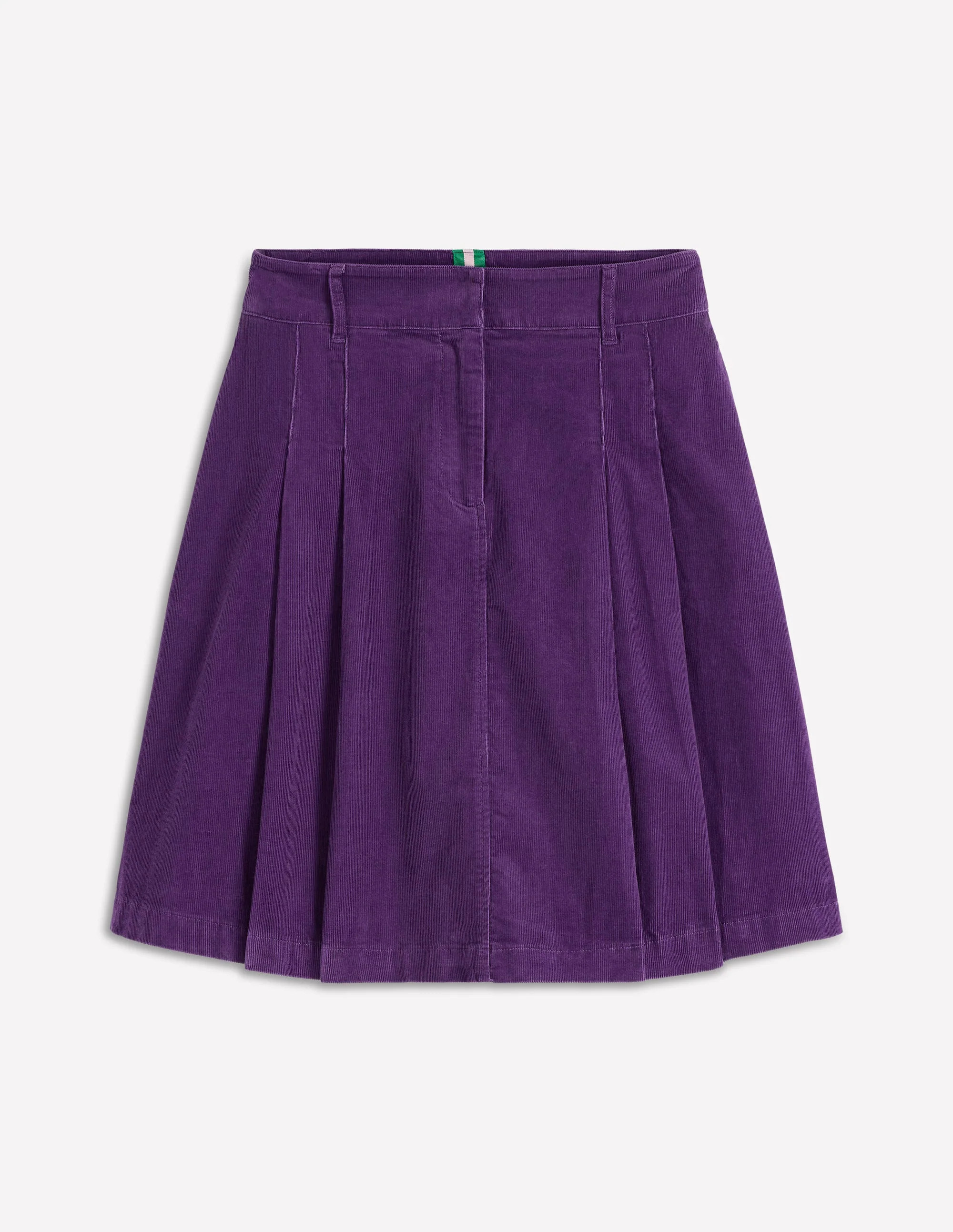 Pleated Cord Skirt-Mystic Purple | Boden (US)