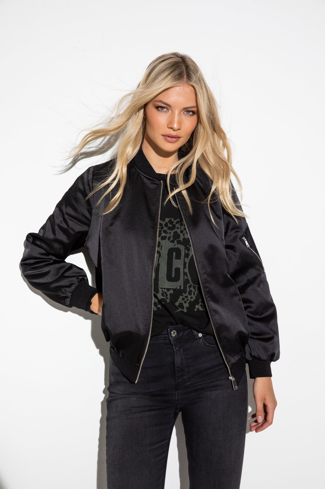 The Bomber Black | Poco By Pippa