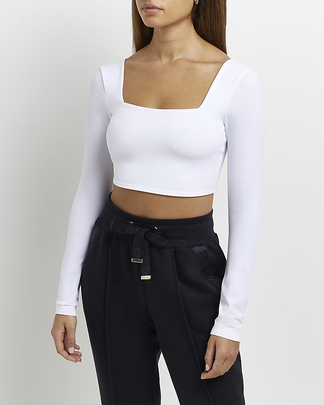 White cropped top | River Island (UK & IE)