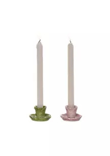 Transpac Transpac Ceramic Cabbage Candle Holder Set of 2 Home Decorations Easter | Belk