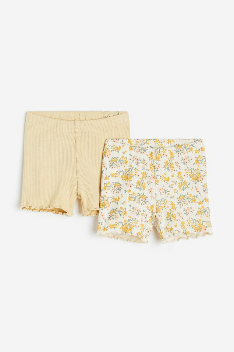 2-pack Ribbed Shorts | H&M (US + CA)