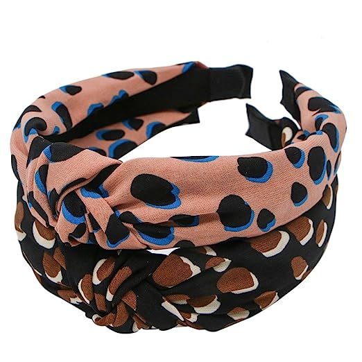 JETEHO 2 Pcs Dots Headband Cross Knot Hair Hoop Hairband Headband Headwear Hair Accessories | Amazon (US)
