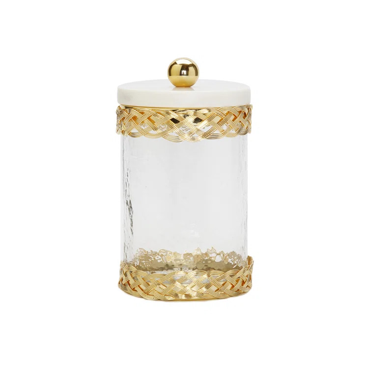 Glass Lattice Design Kitchen Canister | Wayfair North America