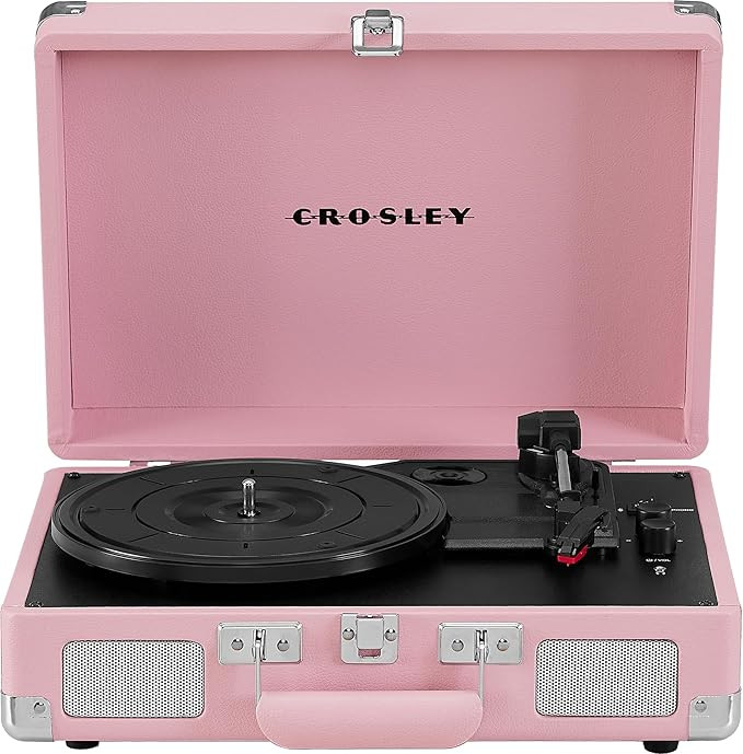 Crosley CR8005E-BH Cruiser Plus Vintage 3-Speed Bluetooth in/Out Suitcase Vinyl Record Player Tur... | Amazon (US)