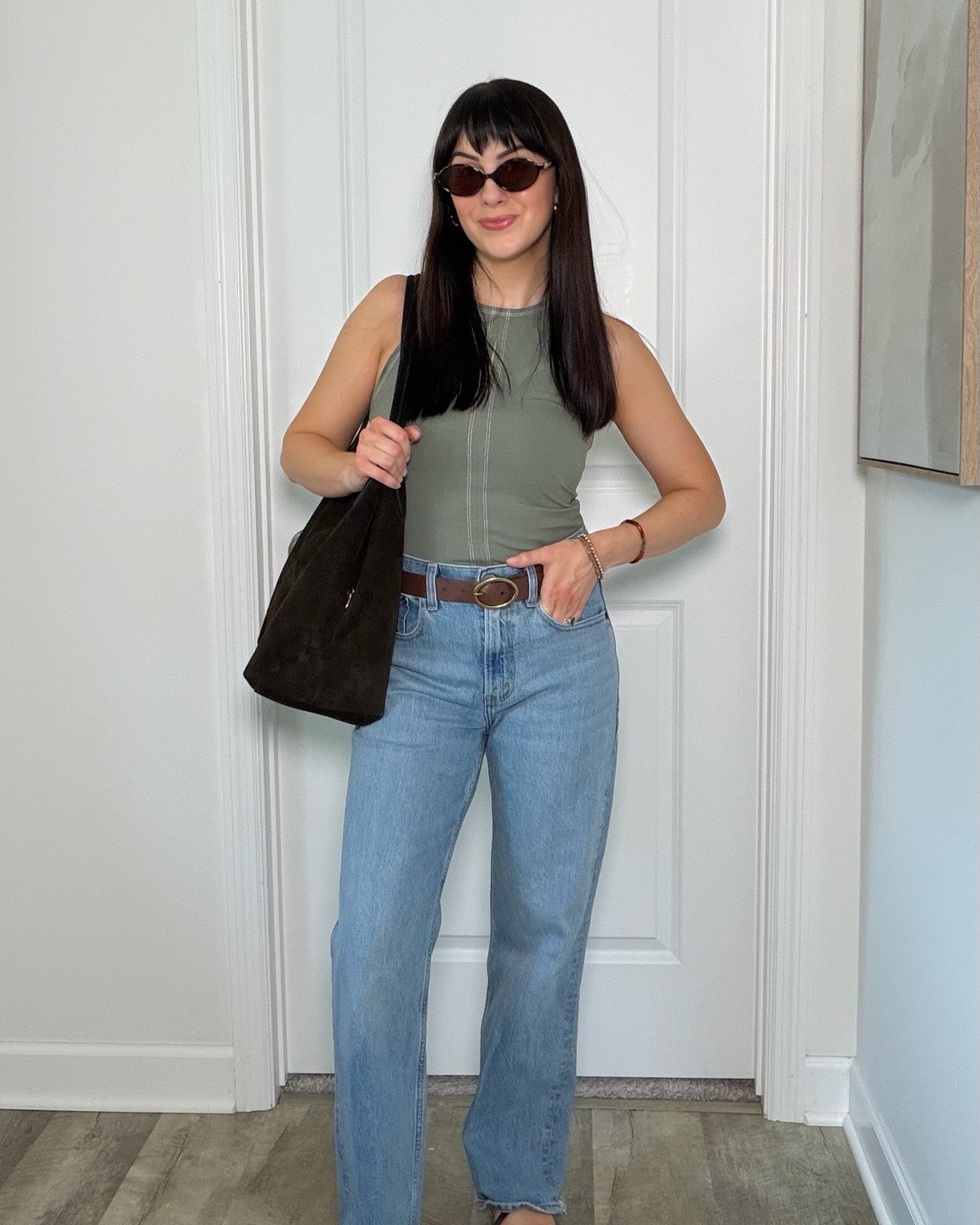 Today’s easy petite and mom friendly outfit! Wearing s top, 26 short jeans. Sandals & tote bag on sale and linked my Amazon designer look for less sunglasses!

#LTKgrwm #LTKootd #LTKSeasonal