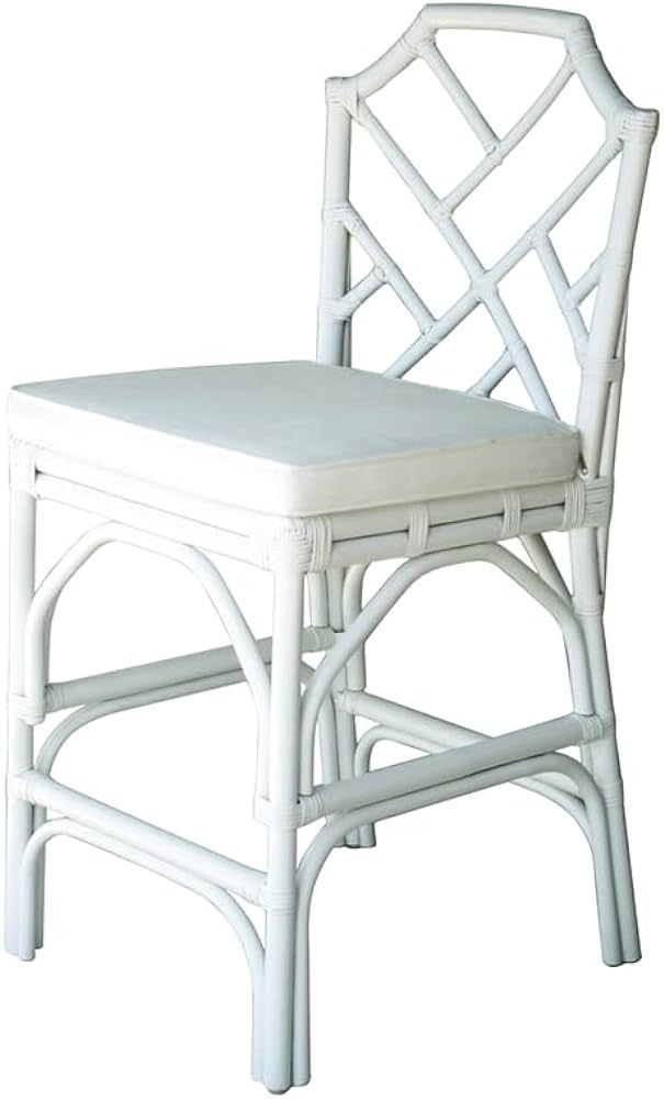 New Pacific Direct Kara 26" Rattan Counter Stool in Off White (Set of 2) | Amazon (US)