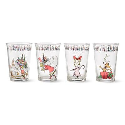 The Grinch Tumblers, Set of 4 | Williams-Sonoma