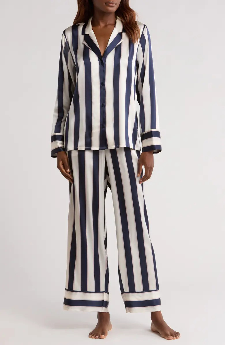 Tailored Stretch Silk Pajamas | Nordstrom