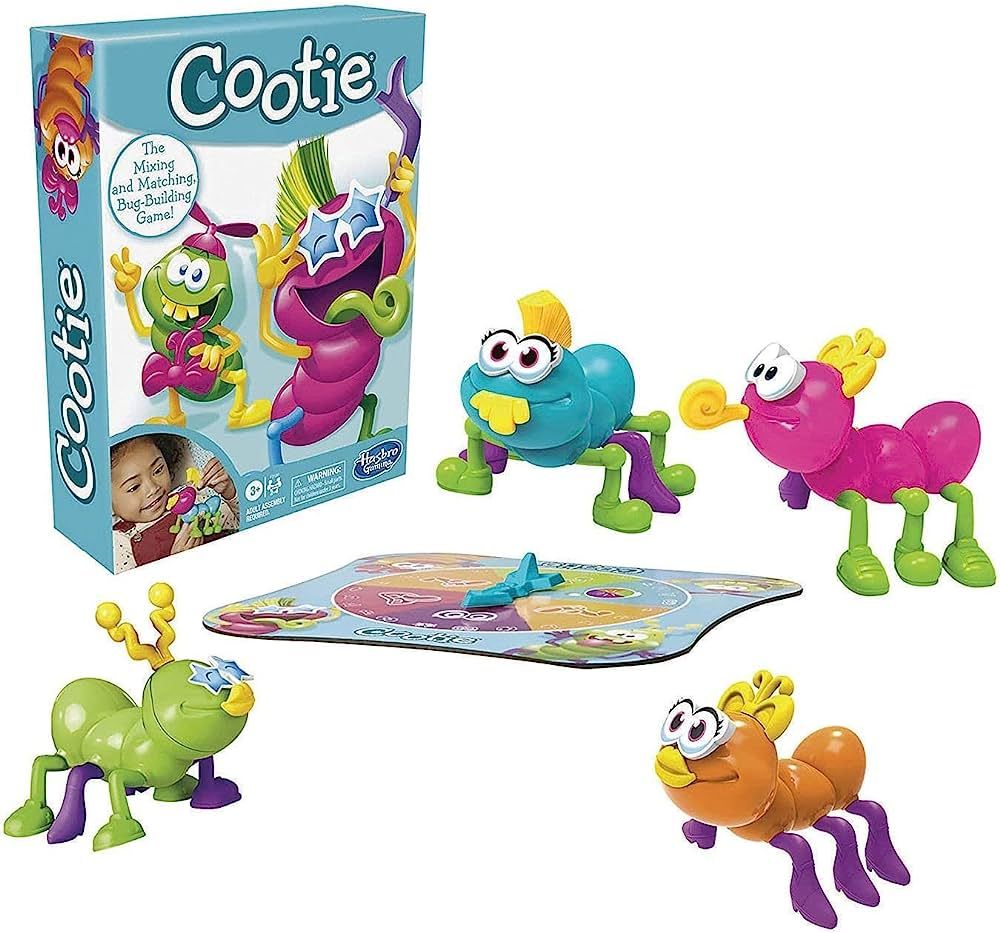 Hasbro Gaming Cootie Mixing and Matching Bug-Building Kids Game, Easy and Fun Games for Kids, Pre... | Amazon (US)
