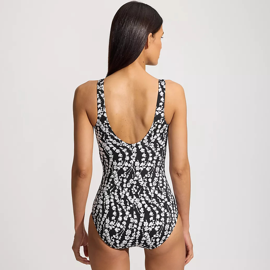 Women's Tugless Low Leg One Piece Swimsuit | Lands' End (US)