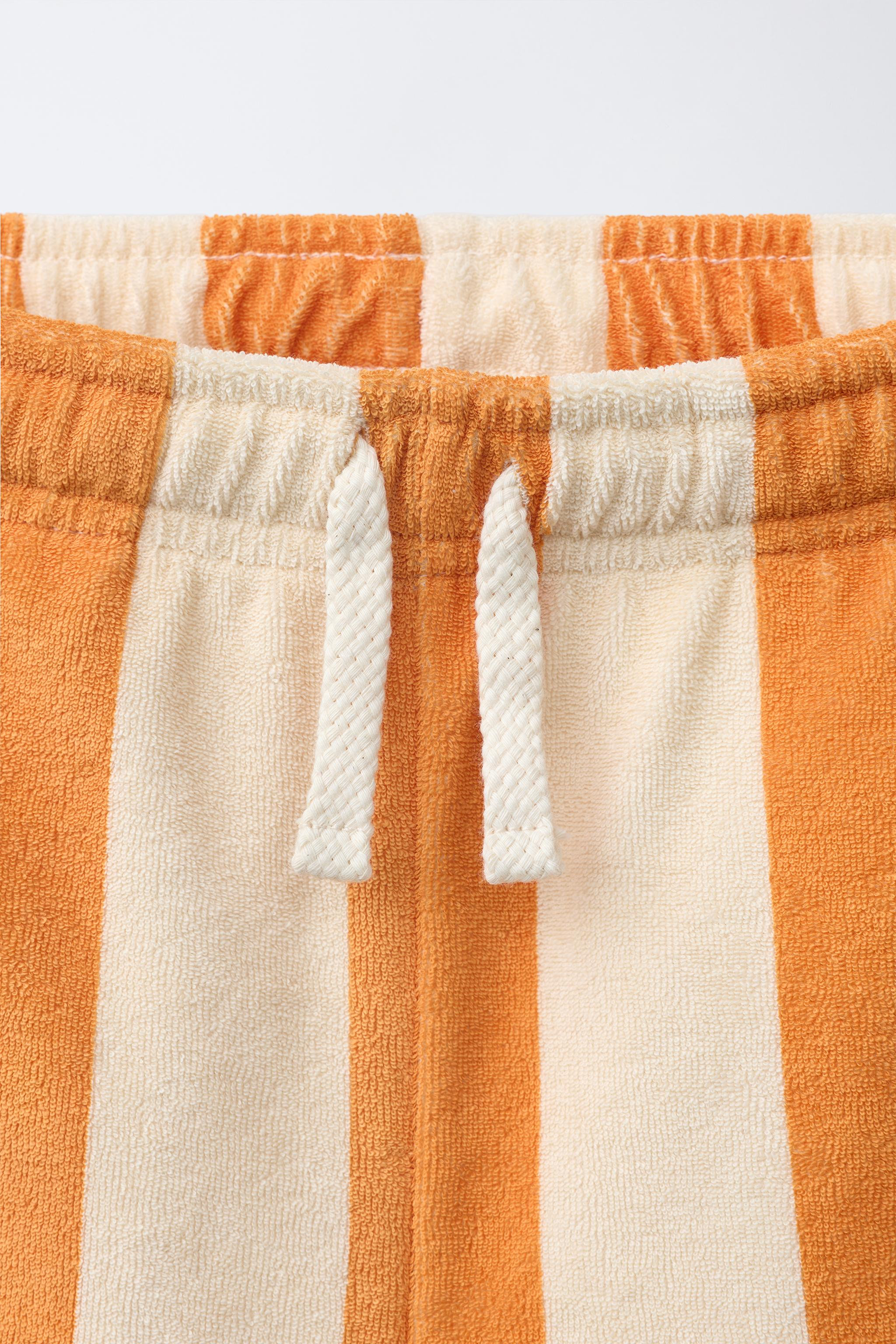 STRIPED TERRYCLOTH SHORTS | Zara US