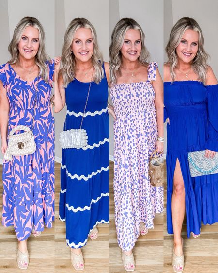 Vacation maxi dresses from Amazon! 
I’m in size small in all dresses, I’m 5’3”
Perfect for beach vacation, beach style wedding guest, cruise dress, etc! 
Spring dresses
Wedding guest dresses 
Vacation dress
Maxi dress 


#LTKstyletip #LTKfindsunder100 #LTKfindsunder50