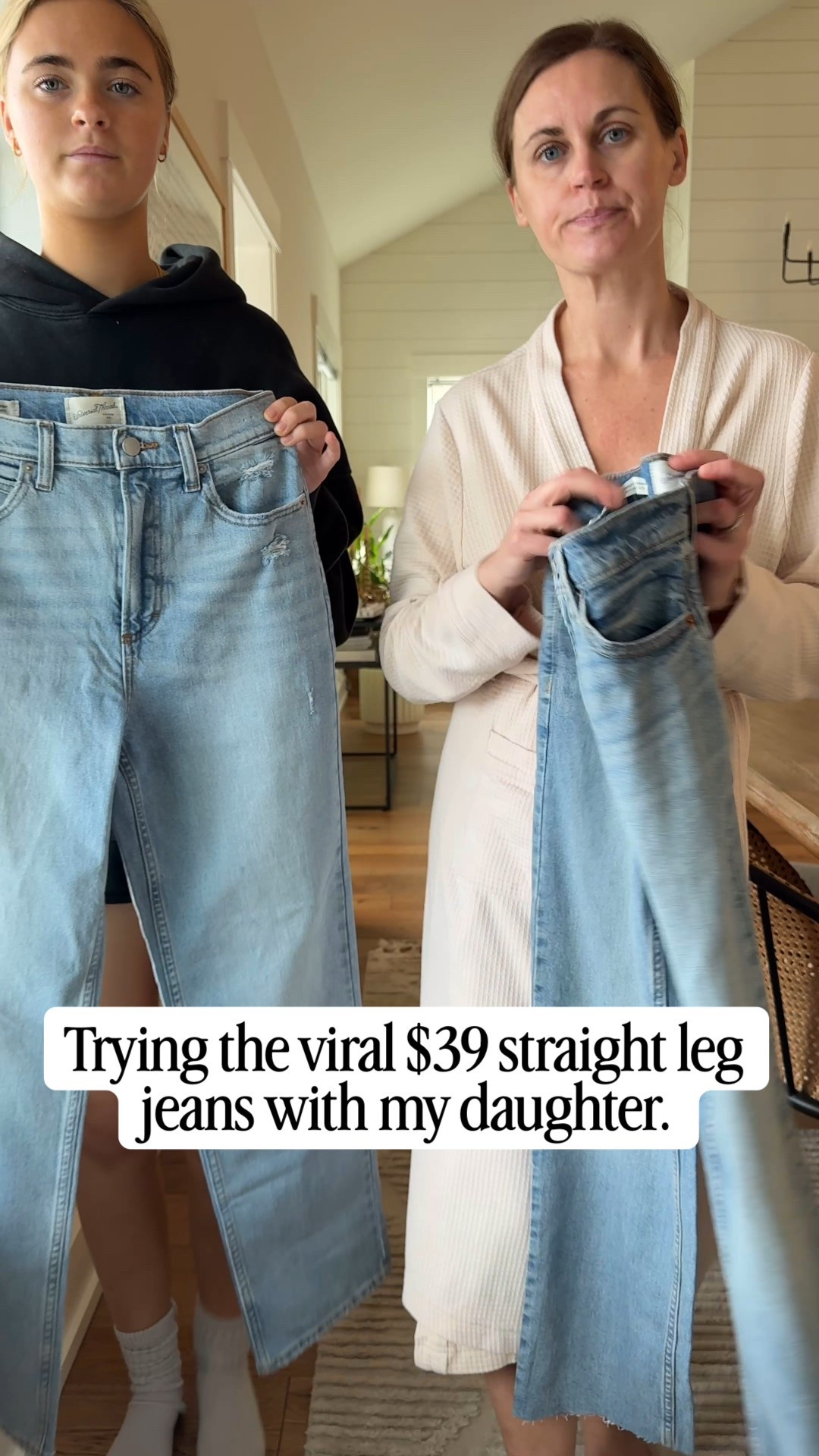 I’m in a size 2 and cut my hems for length
She’s in a size 4

#LTKdayinmylife #LTKootd #LTKgrwm