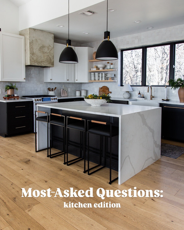 We designed our kitchen around a few key choices: warm wood floors, mixed cabinet…