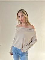 the anywhere top [taupe] | Six fifty clothing