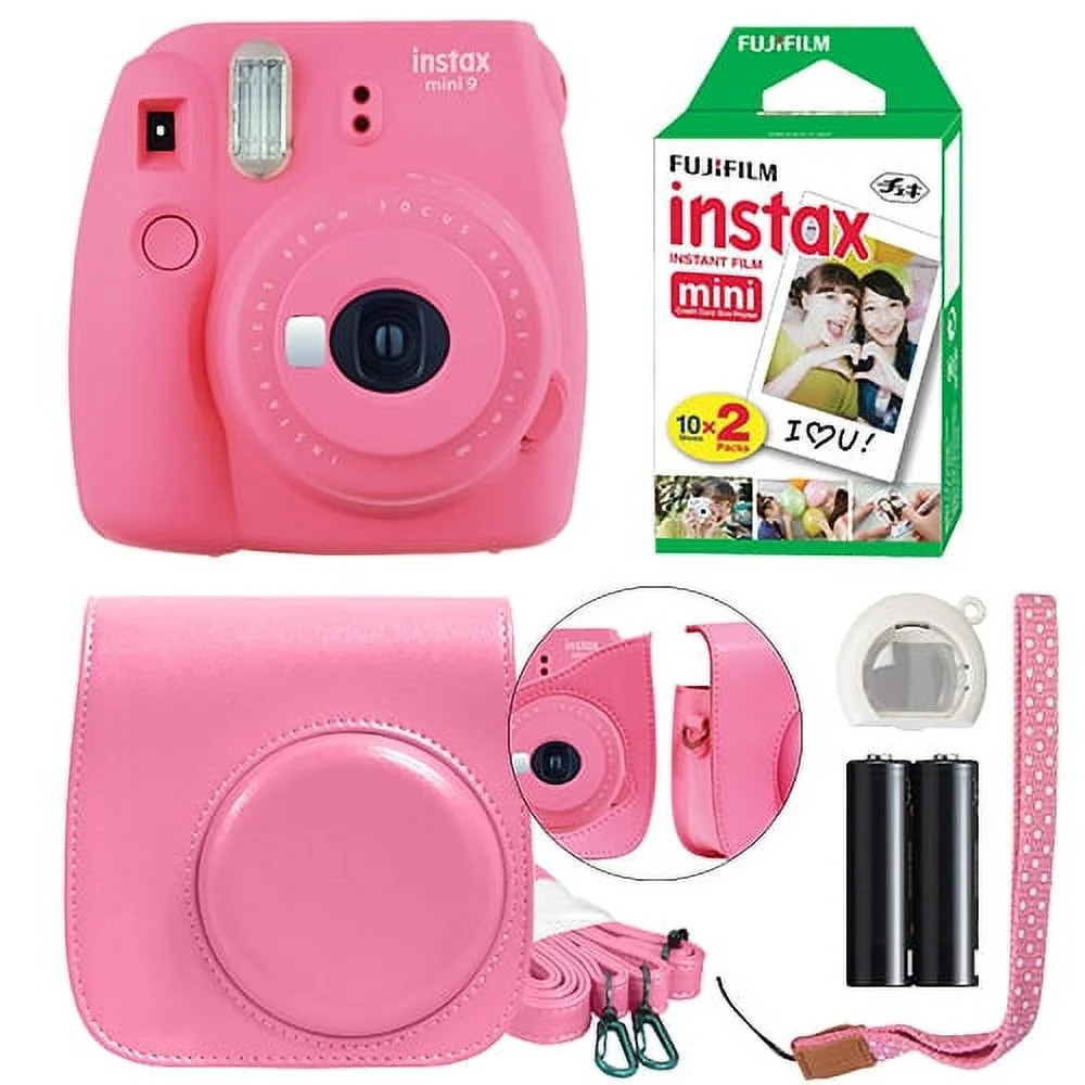 Fujifilm Instax Mini 9 Instant Film Camera (Flamingo Pink) | Walmart (US)