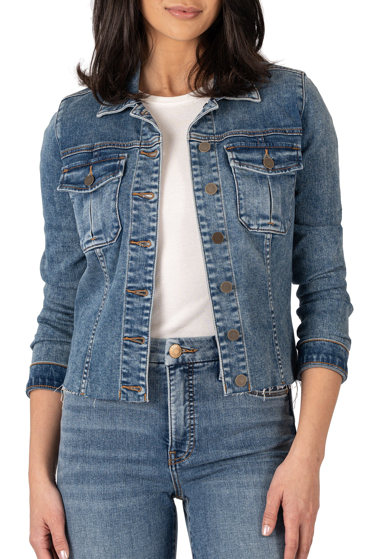 Kara Raw Hem Denim Jacket - Kut from the Kloth | Kut From Kloth