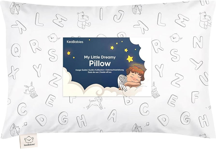 Toddler Pillow with Pillowcase - 13x18 My Little Dreamy Kids Travel Bed Pillows for Sleeping, Org... | Amazon (US)