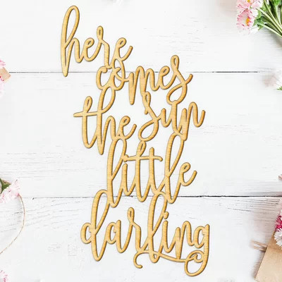 Here Comes the Sun Little Darling Wall Décor | Wayfair North America