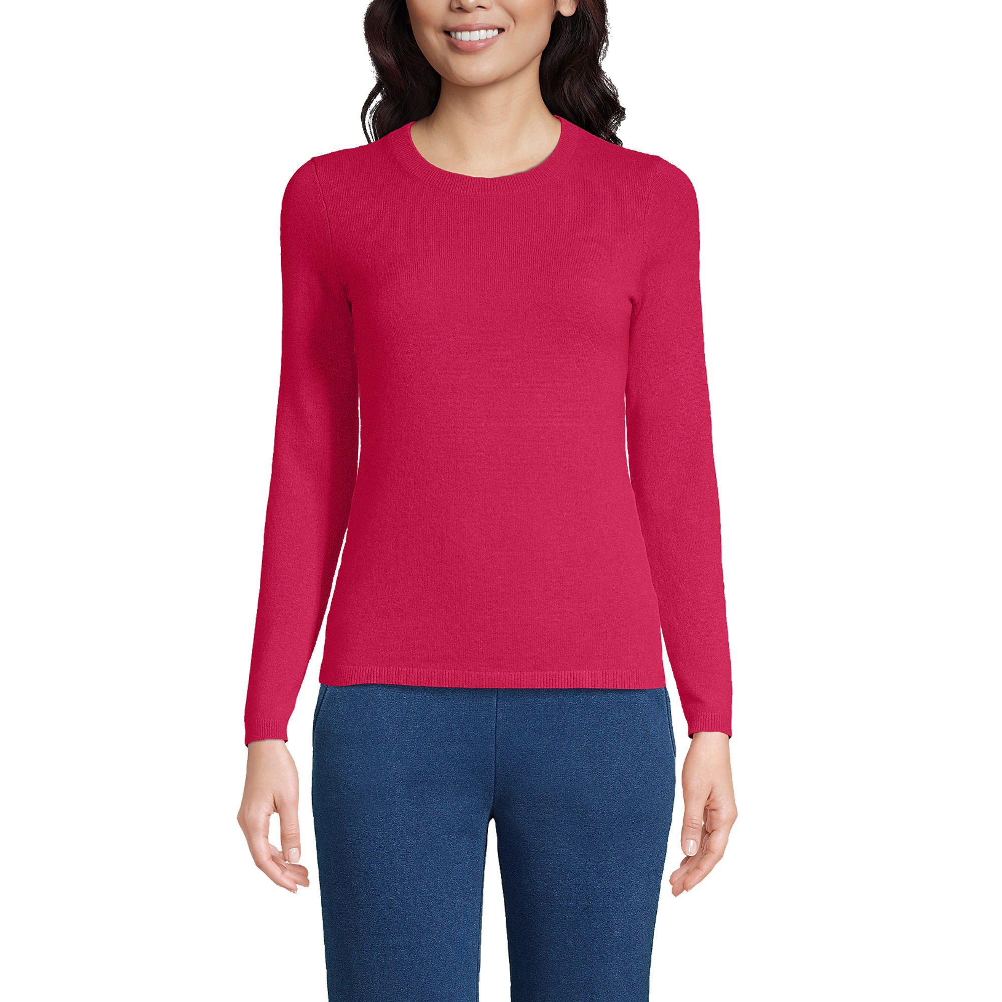 Women's Cashmere Crewneck Sweater | Lands' End (US)