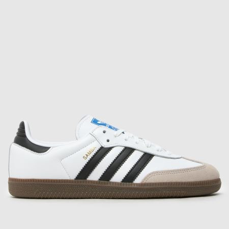 Kids Youth White & Black adidas Samba OG Trainers | schuh | Schuh