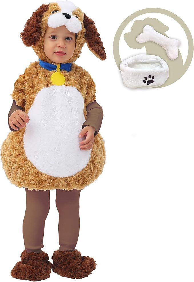 Spooktacular Creations Baby Cuddly Puppy Costume Deluxe Set for Kids Halloween Trick or Treat Inf... | Amazon (US)